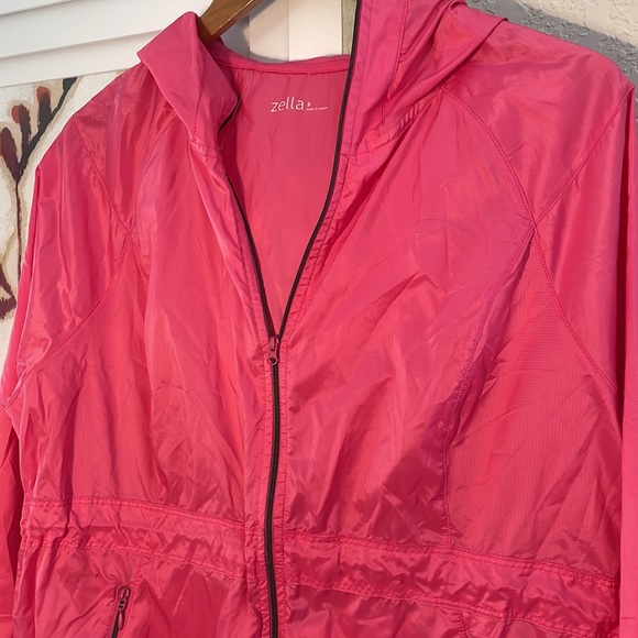 Zella NWOT Pink Hooded Windbreaker Rain Jacket - Picture 2 of 7